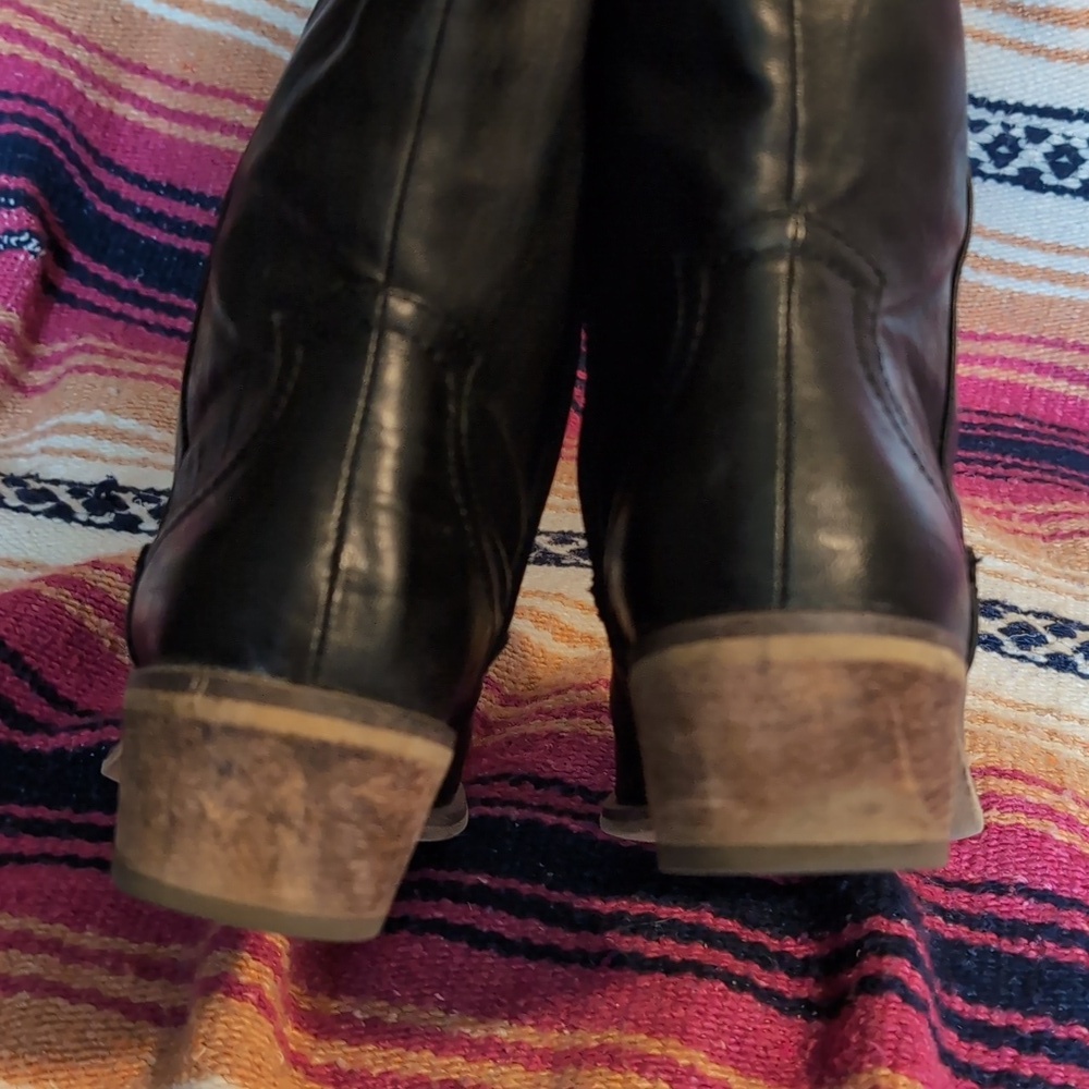 BareTraps Paramount Black Faux Leather Riding Boots - Picture 5 of 9